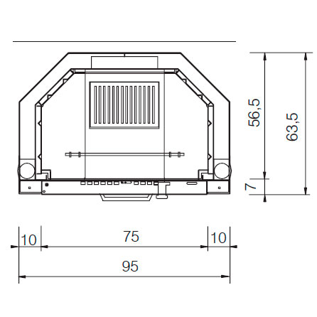 купить каминная топка ic tekno 1n (edilkamin)