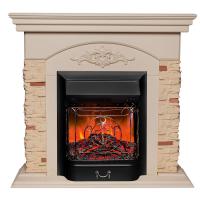 Электрокамин Neapolis WT с очагом Majestic Lux Black