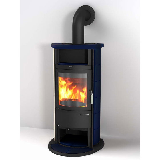 купить печь 17 nh gt ecoplus, konigsblau 150, черная рамка (hark)