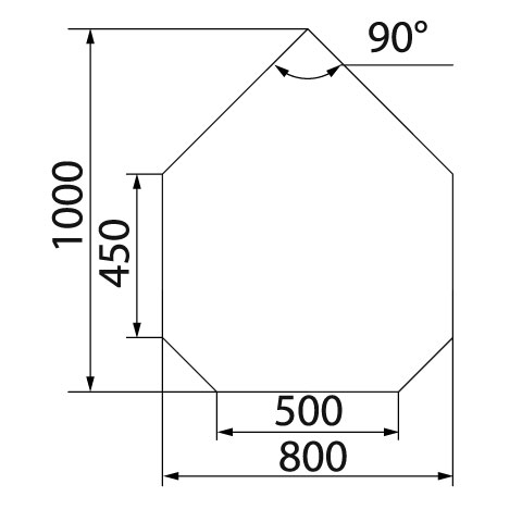 купить предтопочный лист vpl031-r9005, 1000х800, черный (вулкан)