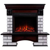 Электрокамин RealFlame Country Lux Rock 25/25,5 AO с очагом Saphir 25,5, 6 цветов пламени
