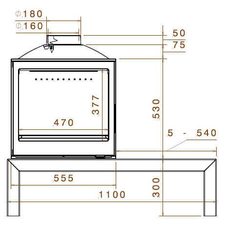 купить печь lci 5 gdf table, двусторонняя (liseo castiron)