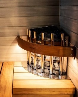 купить harvia защитное ограждение для электрической печи glow corner со светодиодной подсветкой, артикул htrc3l