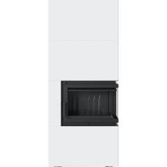 купить каминокомплект simple box белый с топкой bs, правый угол
