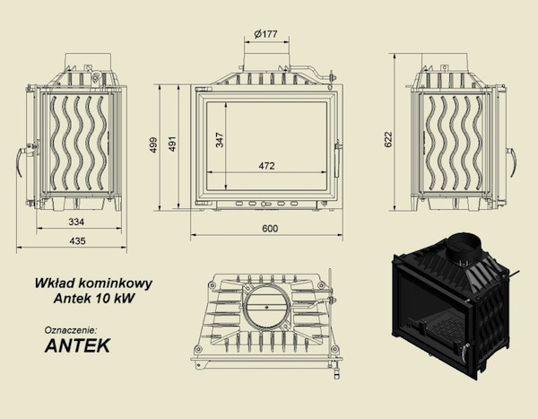 купить топка antek/180