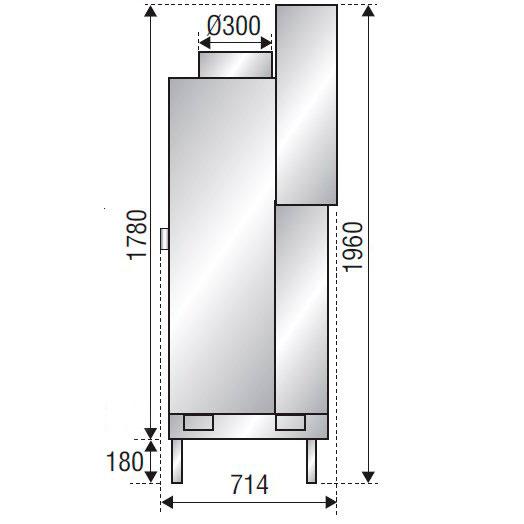 купить каминная топка f 1400 simple face bn3 (axis)