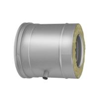 Труба горизонтальная со штуцером для отвода конденсата D300/400, AISI 321/304 (Вулкан)
