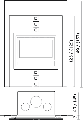 купить облицовка incas, под pellbox scf, luce 62, luce plus 62, piana (edilkamin)