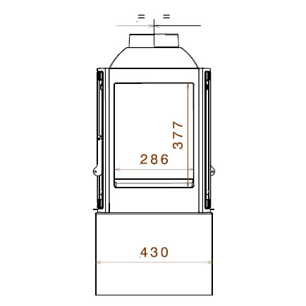 купить печь lci 5 gdf stove, двусторонняя (liseo castiron)