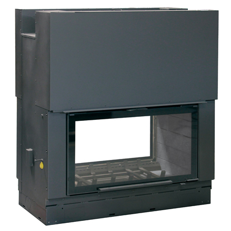купить каминная топка h 1200 double face ws black bg1 (axis)