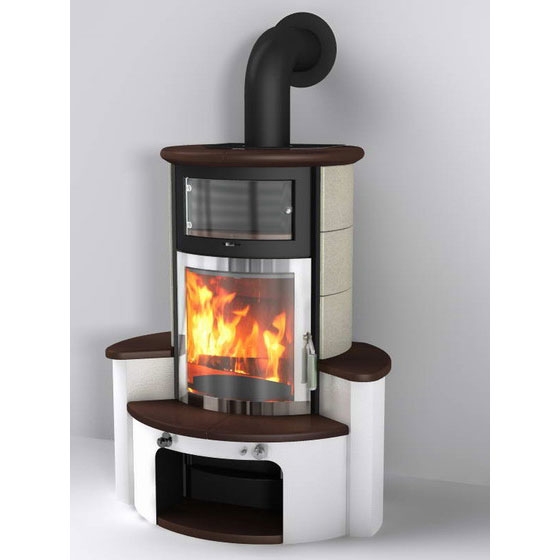 купить печь 63 gt ecoplus, jola-braun/stone 245, рамка хром (hark)