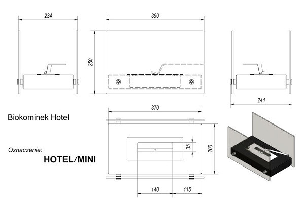 купить биокамин kratki hotel mini, tuv
