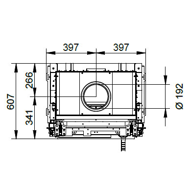 купить каминная топка ecomonoblocco wt 66f n11 (palazzetti)