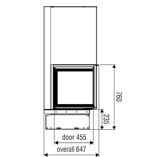 купить каминная топка xp0080 lg ft (axis)