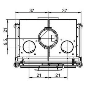 купить каминная топка ecomonoblocco 64 frontal (palazzetti)