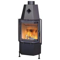 Каминная топка 600/57 K ECOPLUS, чёрная рамка (Hark)