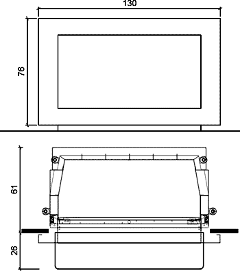 купить облицовка bix box 100 inox, f100 (edilkamin)