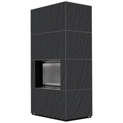 купить каминокомплект floki в облицовке naturali ardesia nero a spacco