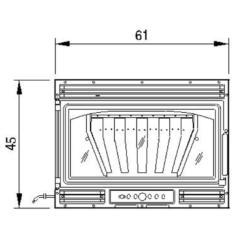 купить каминная топка ecopalex n64 frontal (palazzetti)