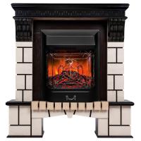 Электрокамин RealFlame Stone AO с очагом Majestic Lux Black