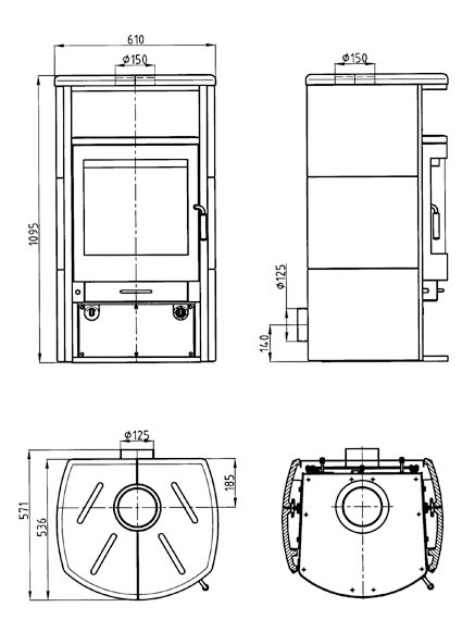 купить печь kodiak, jola-braun 251 (hark)