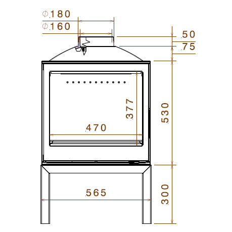купить печь lci 5 gf stove (liseo castiron)