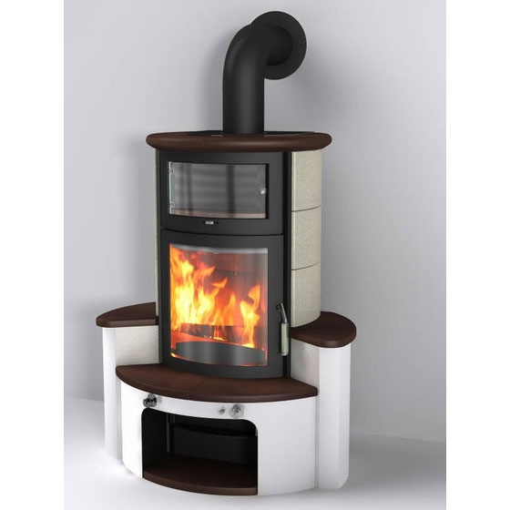 купить печь 63 gt ecoplus, jola-braun/stone 245, черная рамка (hark)