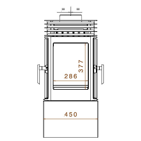купить печь lci 9 gdf stove, двусторонняя (liseo castiron)
