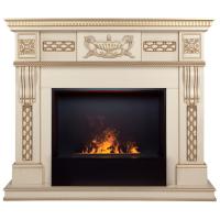 Электрокамин Corsica Lux 25,5/26 WT с очагом 3D Cassette 630 Black Panel
