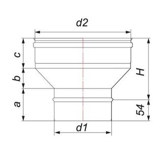 купить переходник с топки на трубу d300/301,5, aisi 321 (вулкан)