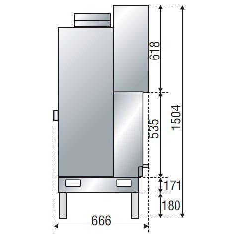 купить каминная топка h 1200 simple face ws black bg2 (axis)