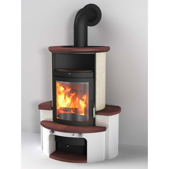 купить печь 34 gt ecoplus, jola-braun/stone 245, черная рамка (hark)