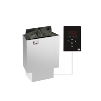 Электрическая печь SAWO NORDEX Mini NRMN-30Ni2-Z (3,0 кВт, внутри оцинковка, снаружи нержавейка), выносной пульт (встроенный блок мощности, пульт покупается отдельно)