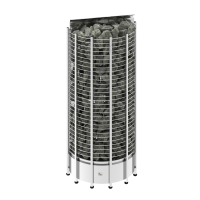 SAWO Электрическая печь TOWER вертикальная, пристенная, 18 кВт, TH9-180NS-WL, выносной пульт (пульт и блок мощности докупаются отдельно)