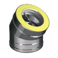 Отвод 30° D300/400, AISI 321/оцинкованная сталь (Вулкан)