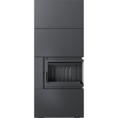 купить каминокомплект simple box черный с топкой bs, правый угол