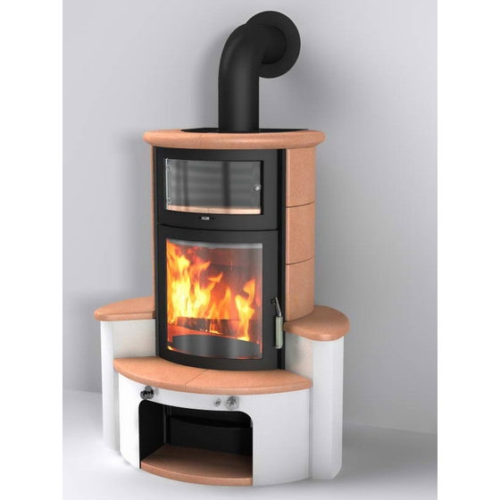 купить печь 63 gt ecoplus, deco-cotto 351, черная рамка (hark)
