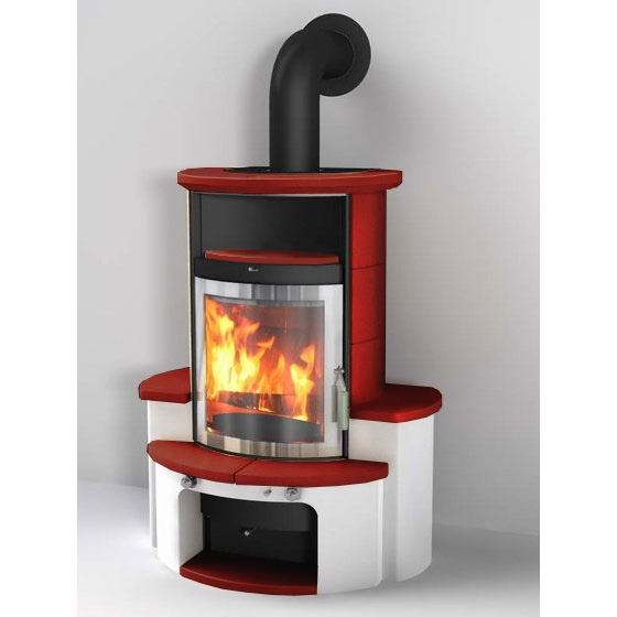 купить печь 34 gt ecoplus, briliant-rot 474, рамка хром (hark)