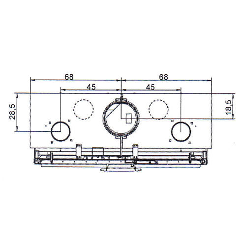 купить каминная топка ecomonoblocco s25:9 frontal (palazzetti)