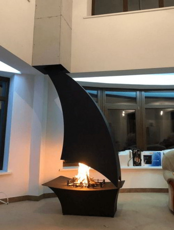 купить дизайнерский камин openfire парус