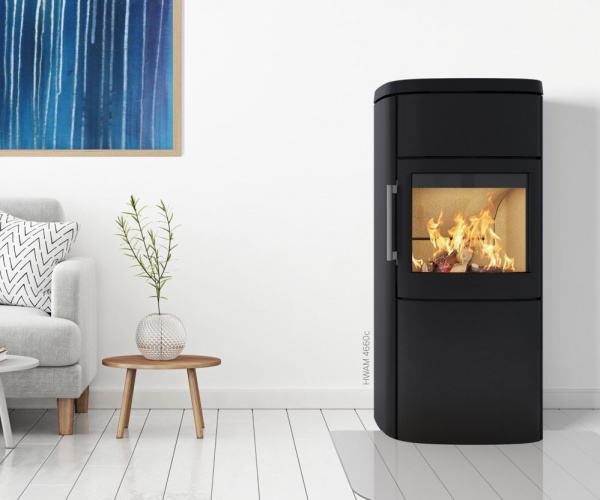 купить печь-камин hwam 4660c black