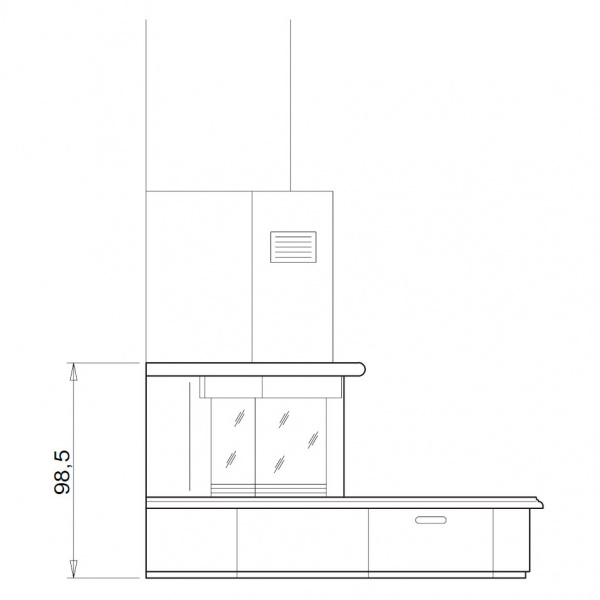 купить облицовка filadelfia dx, под топку monoblocco 64 exagone (palazzetti)