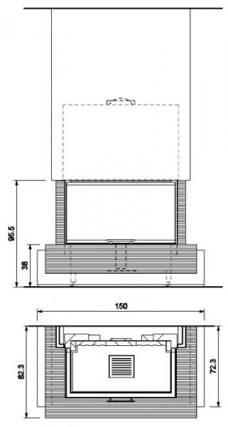 купить облицовка cannes wenge, под sf 100 3d (palazzetti)