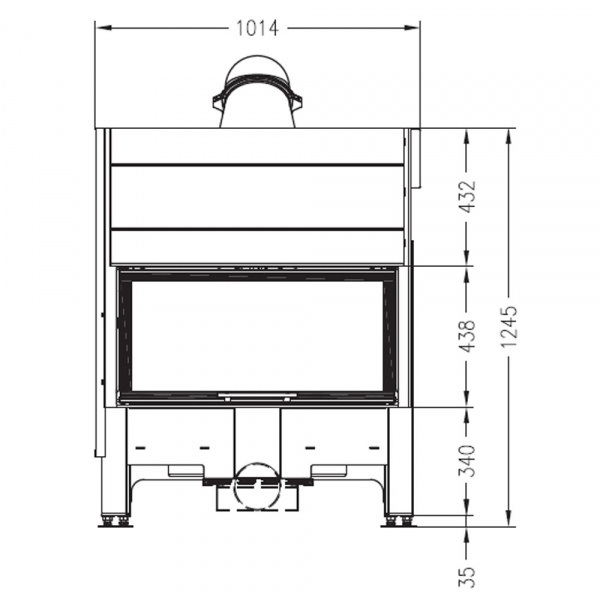 купить топка sunny fire 88 front (palazzetti)