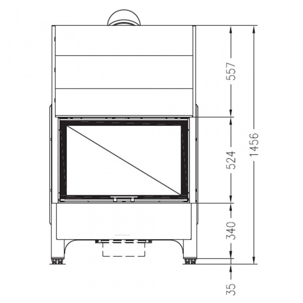 купить топка sunny fire 80 front (palazzetti)