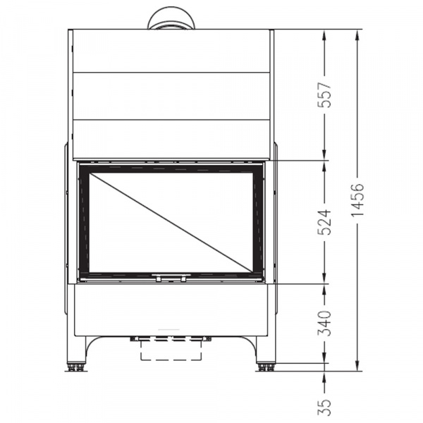 купить топка sunny fire 100 front (palazzetti)