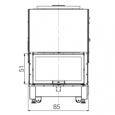 купить каминная топка widro 85 cs (edilkamin)