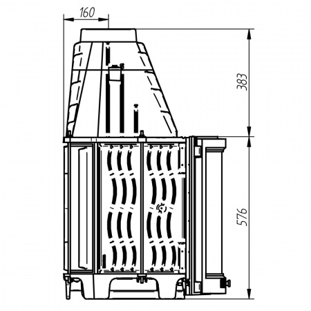 купить топка 810 curvo (ferlux)
