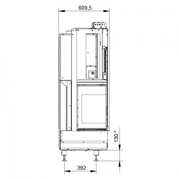 купить каминная топка ecomonoblocco wt 66l v11et (palazzetti)
