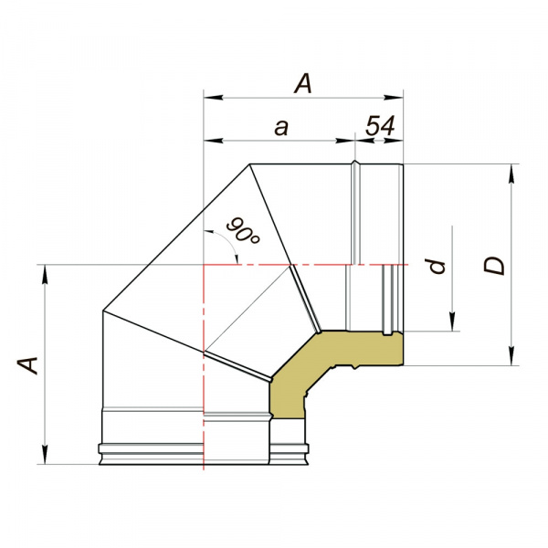 купить отвод 90° vbr d250/350, aisi 321/439 (вулкан)